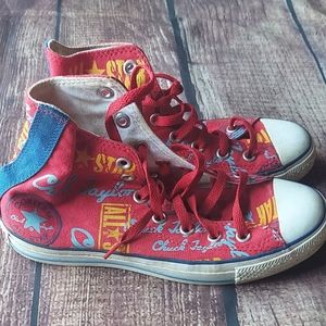 Converse All Star Sneakers Red High Top